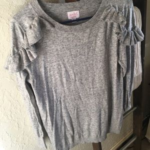 Gray maternity sweater